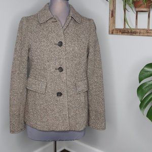 🍌 BANANA REPUBLIC WOOL Button Up Lined Suit Coat SMALL Professional or Casual